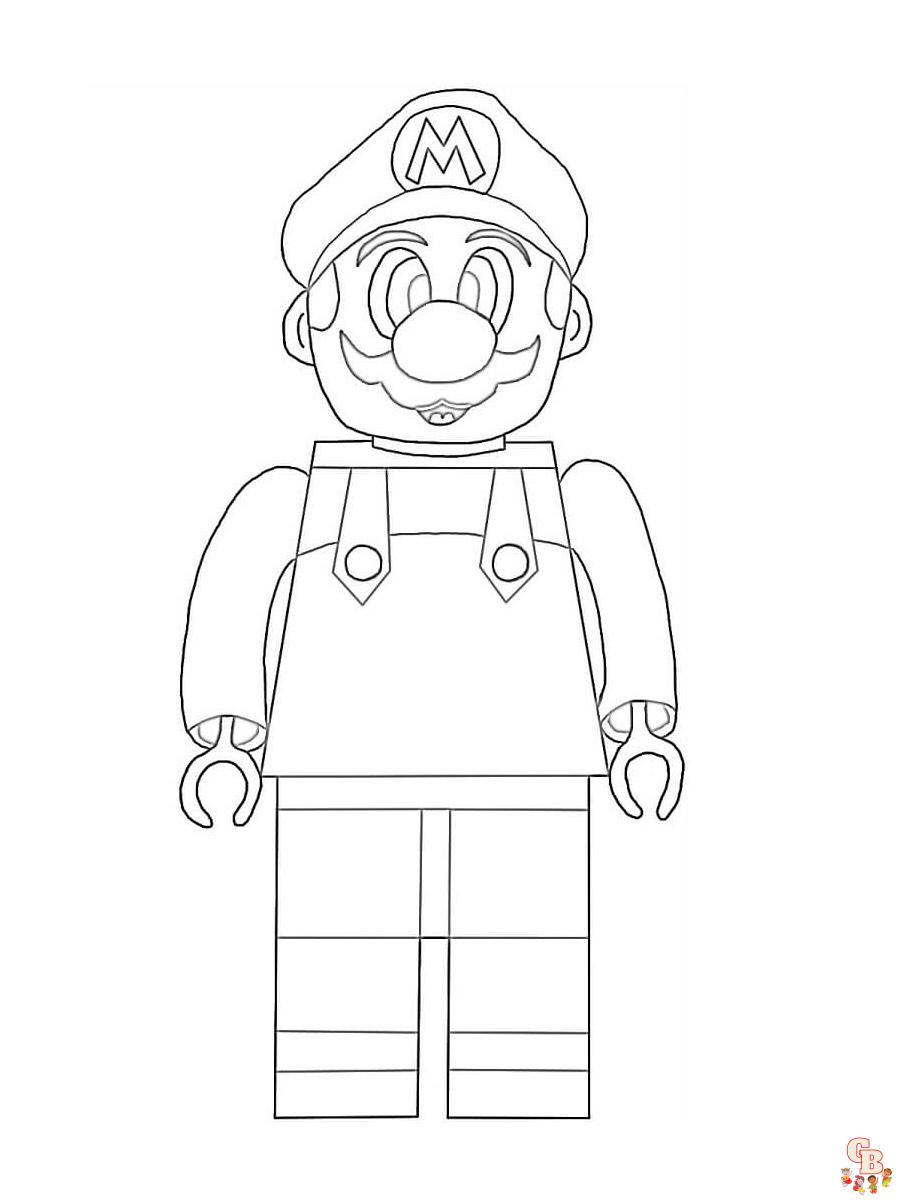 Ausmalbilder Lego Super Mario 9