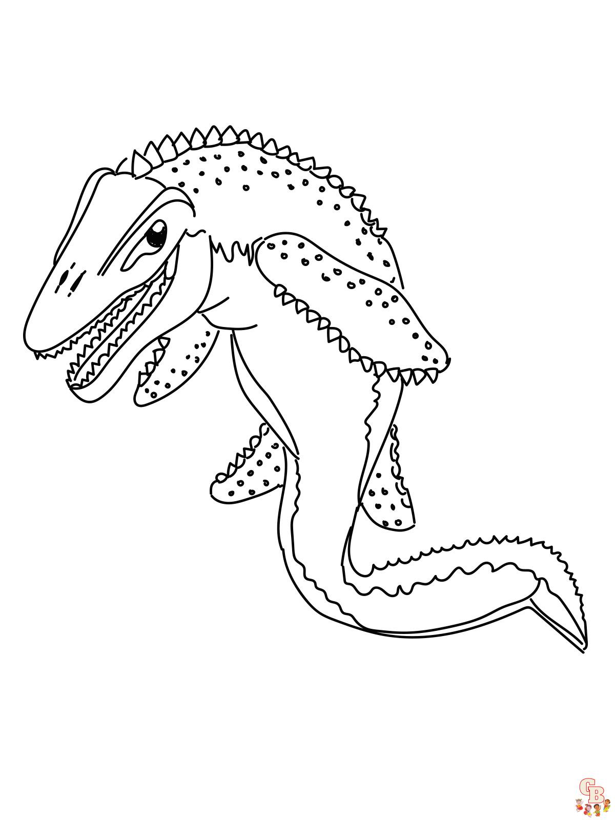 Ausmalbilder Mosasaurus 8