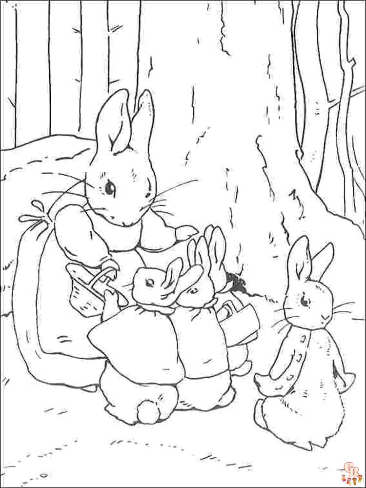 Ausmalbilder Peter Hase 4