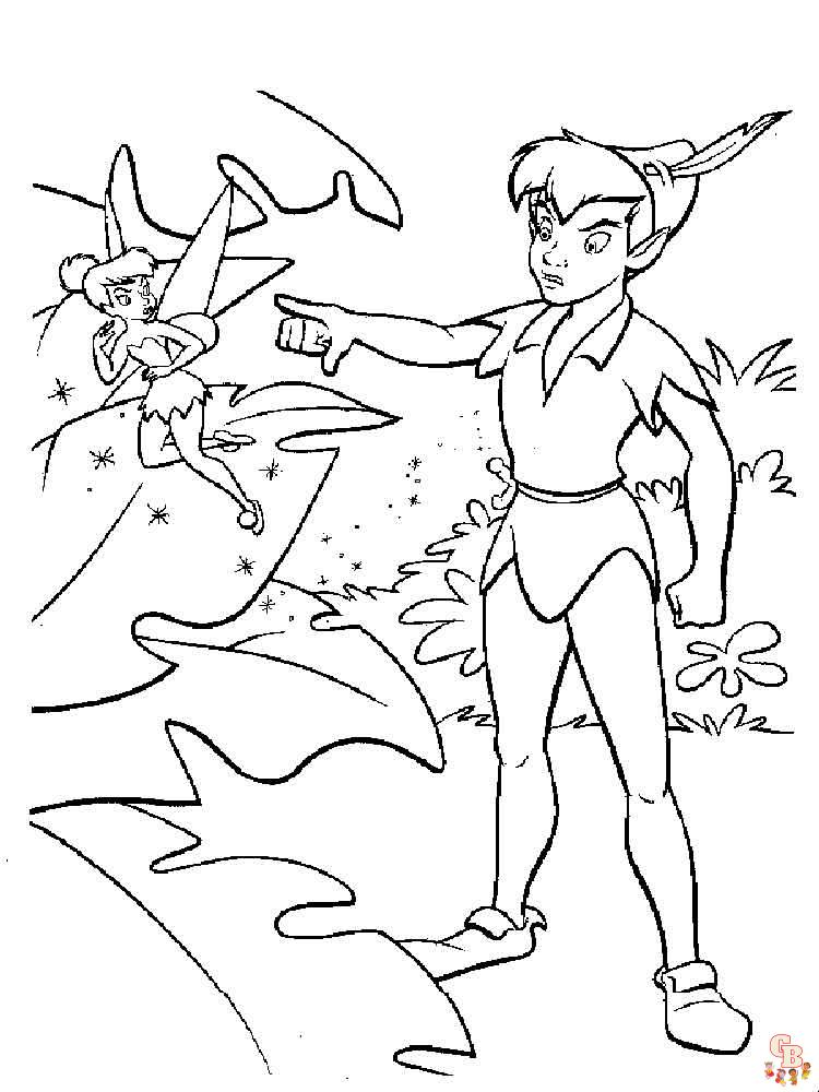 Ausmalbilder Peter Pan 1