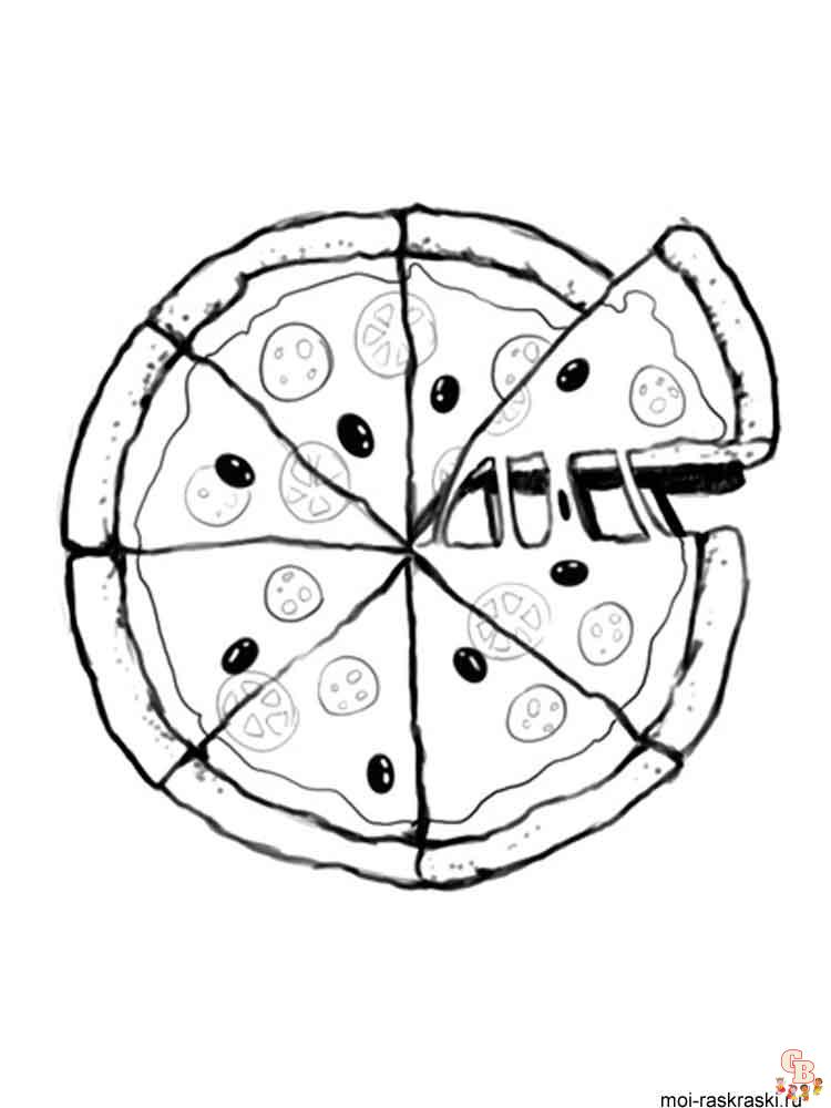 Ausmalbilder Pizza 20