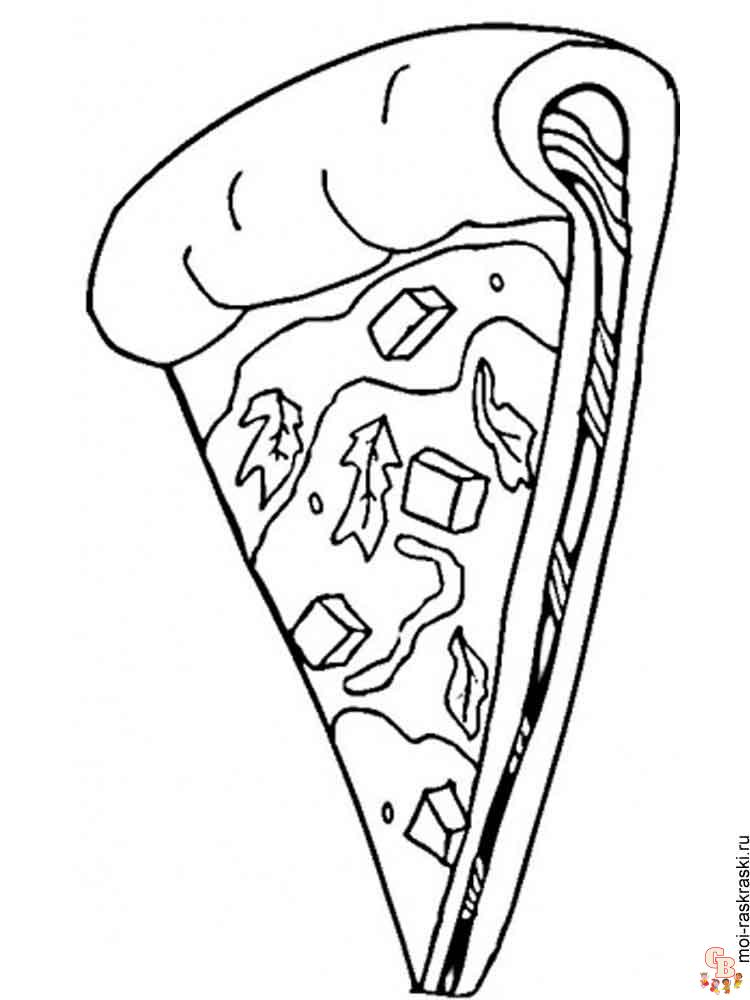 Ausmalbilder Pizza 22