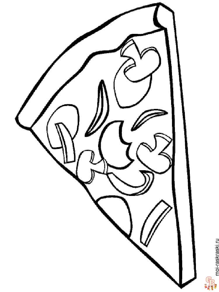 Ausmalbilder Pizza 25