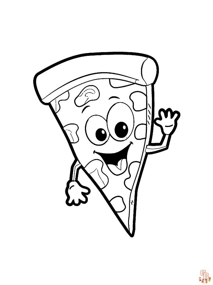 Ausmalbilder Pizza 28