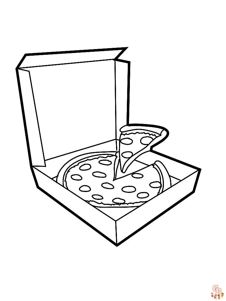 Ausmalbilder Pizza 31