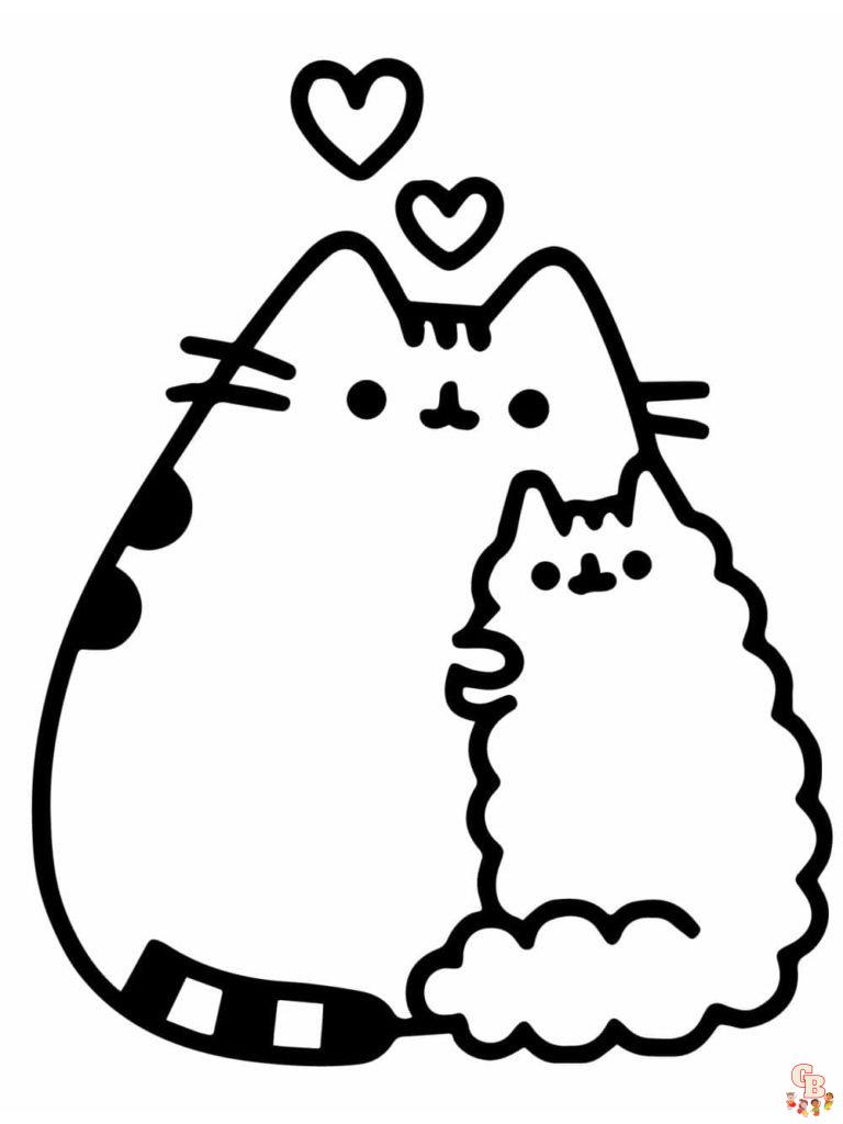 Ausmalbilder Pusheen 12