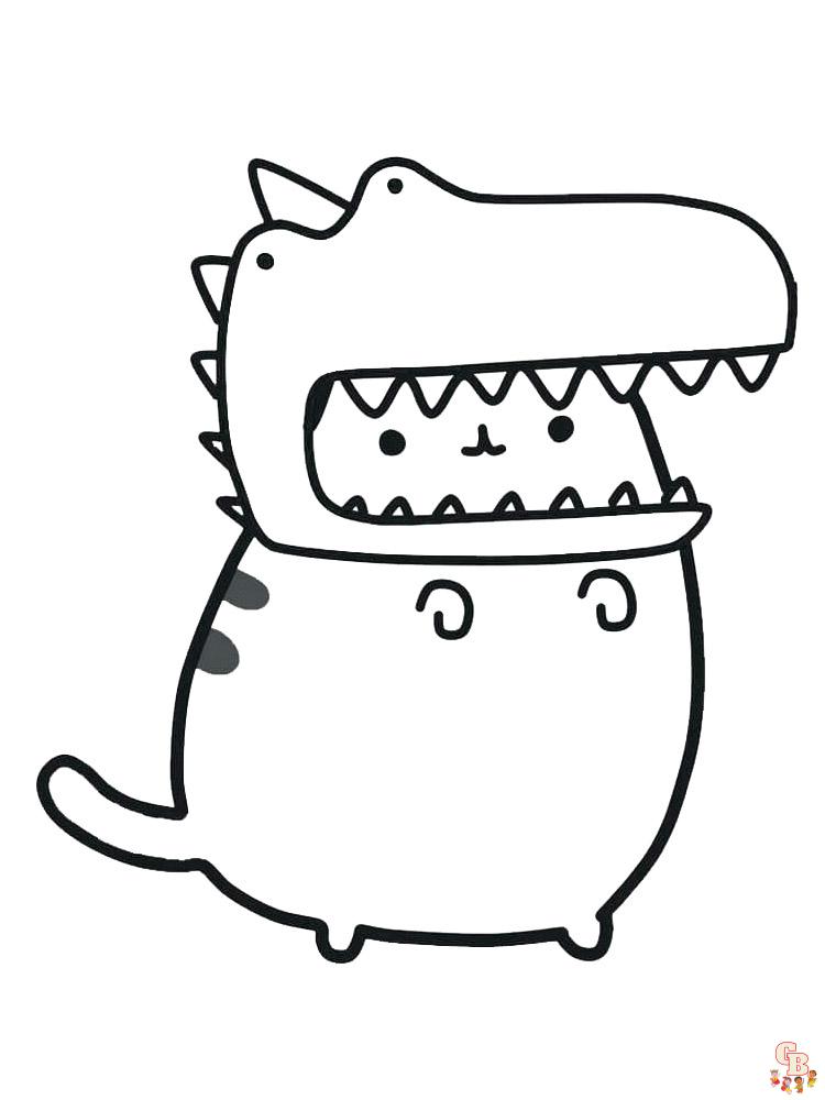 Ausmalbilder Pusheen 14