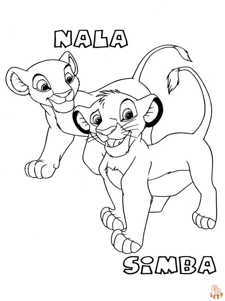 Ausmalbilder Simba 11