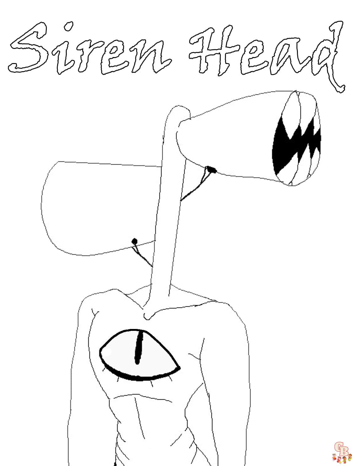 Ausmalbilder Siren Head 5