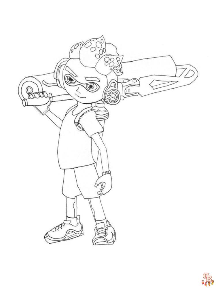 Ausmalbilder Splatoon 11