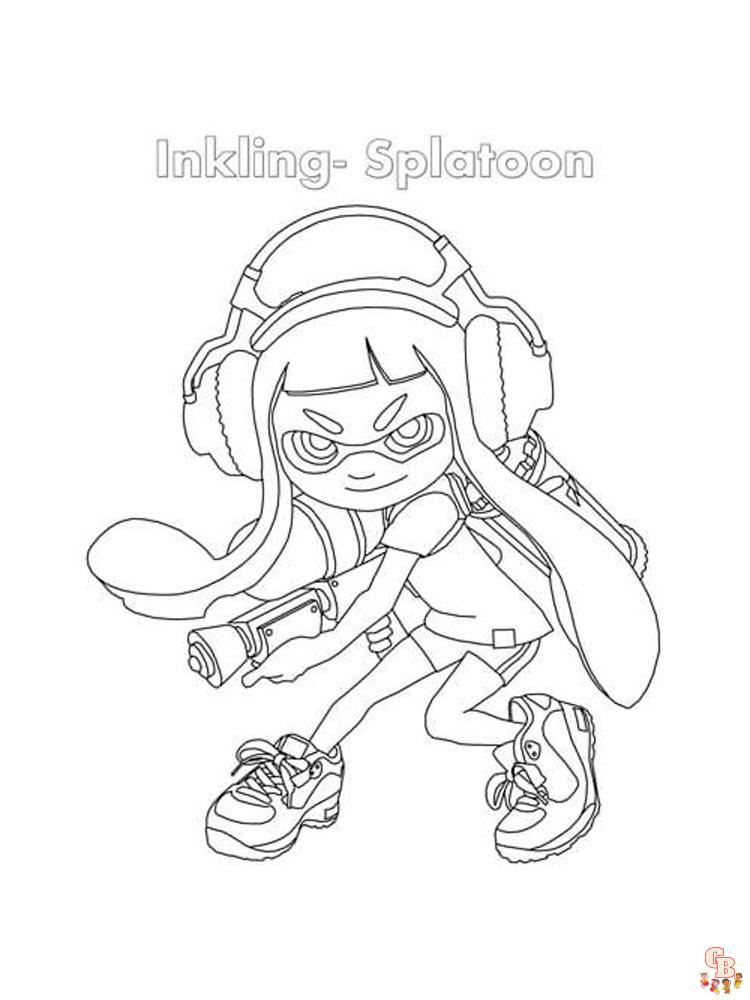 Ausmalbilder Splatoon 13