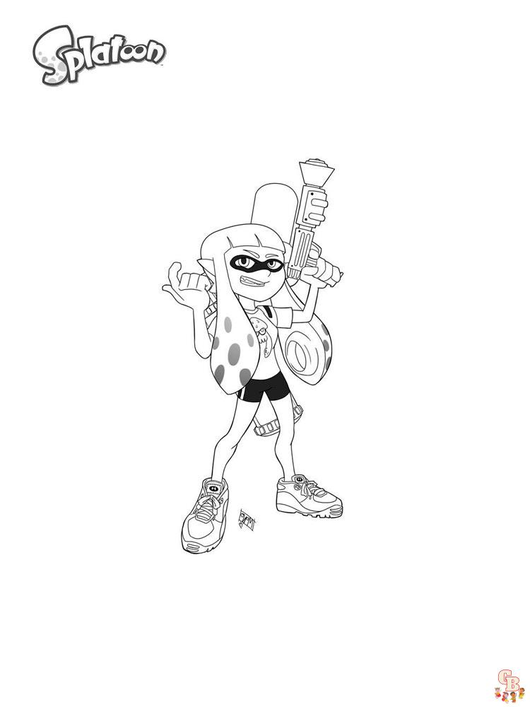 Ausmalbilder Splatoon 2