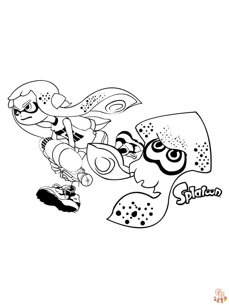 Ausmalbilder Splatoon 7