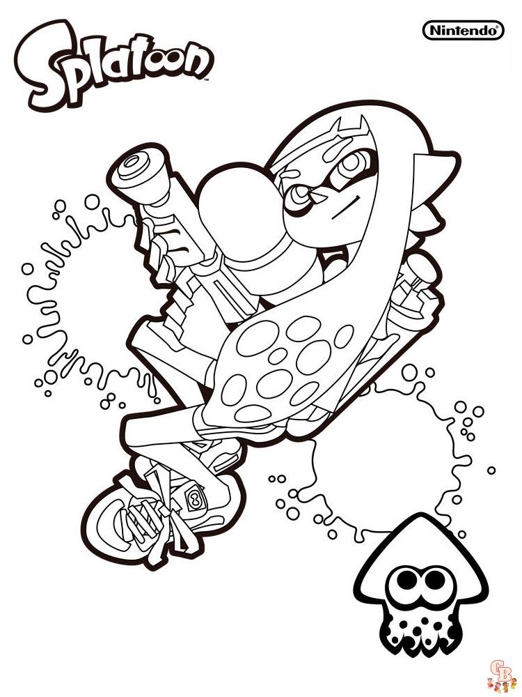 Ausmalbilder Splatoon 9