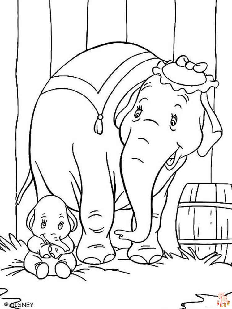 Ausmalbilder Dumbo 6