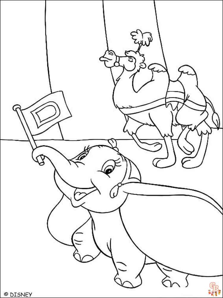 Ausmalbilder Dumbo 9