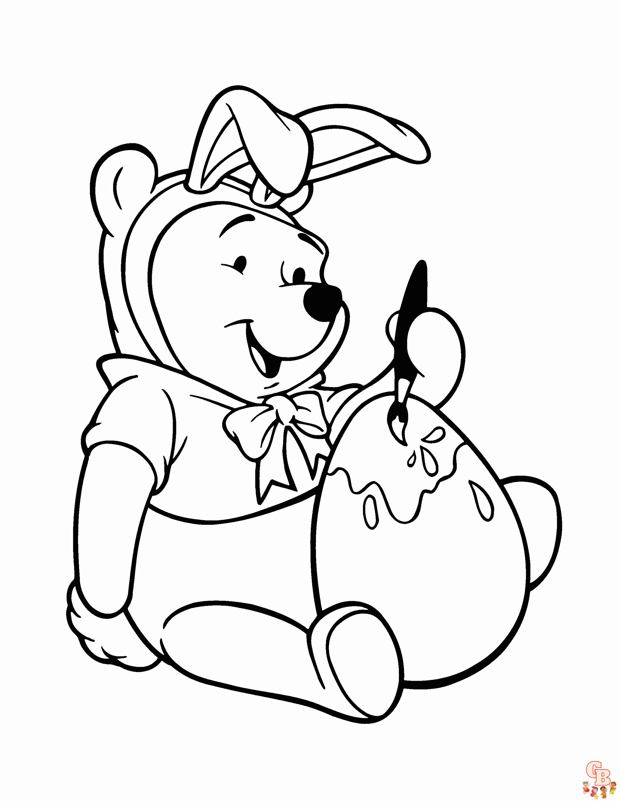 Ausmalbilder winnie puuh ostern