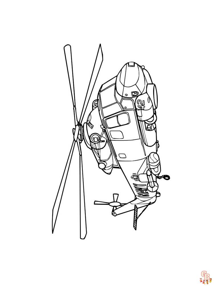 Helikopter Ausmalbilder 2