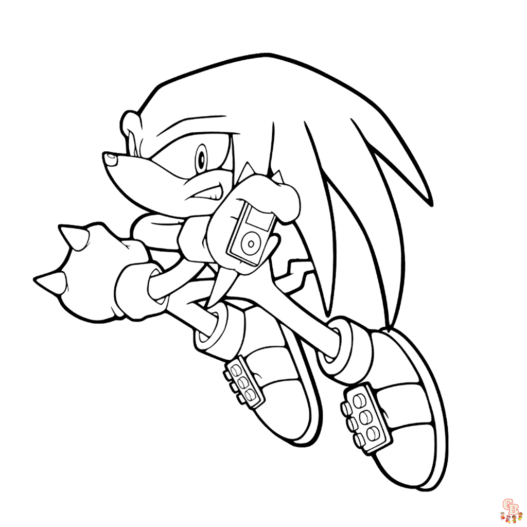 Malvorlagen Knuckles the Echidna