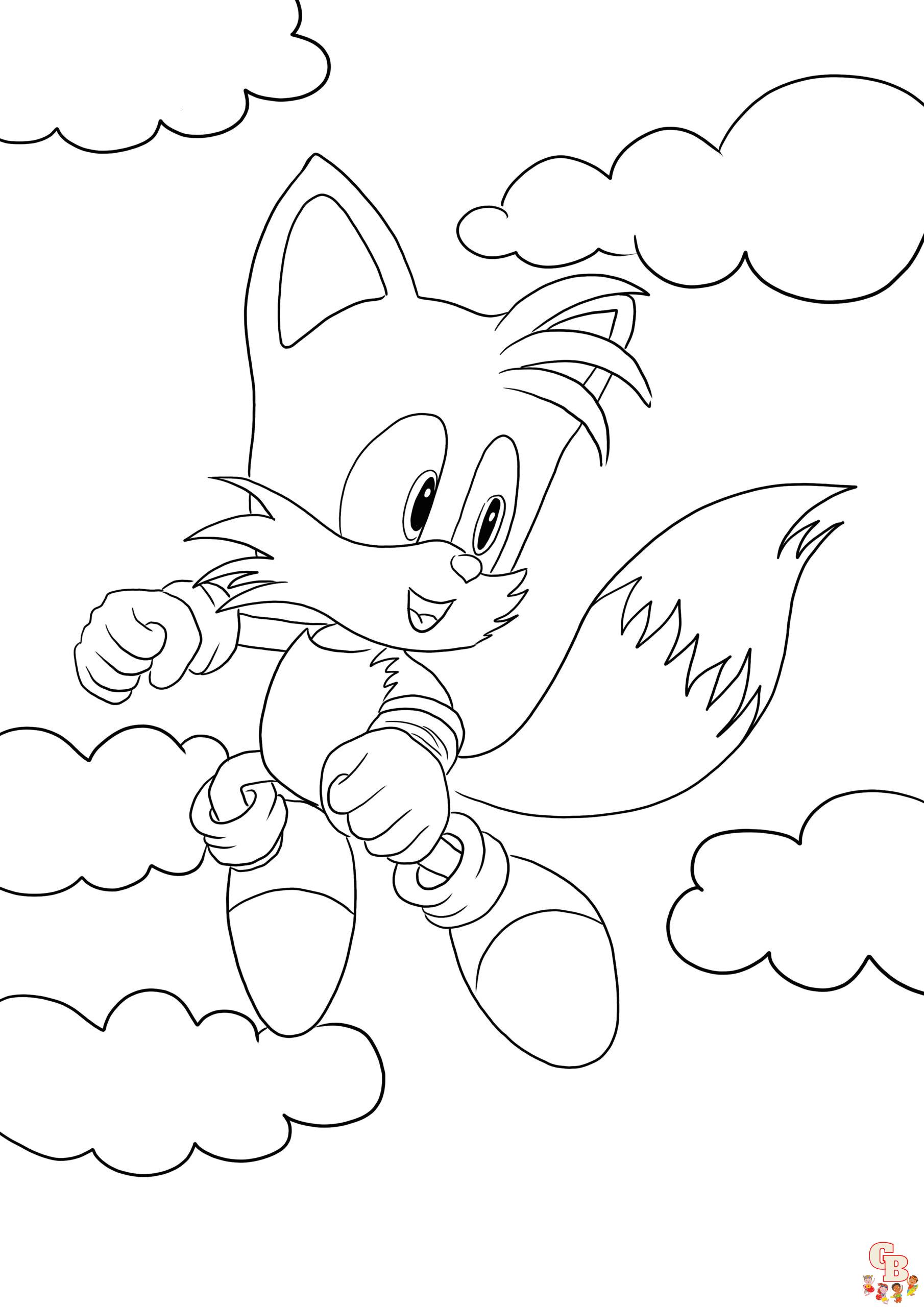 Malvorlagen Miles Tails Prower 1