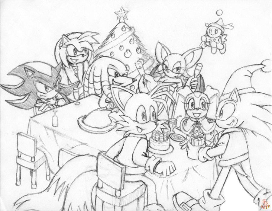 Malvorlagen Weihnachten sonic