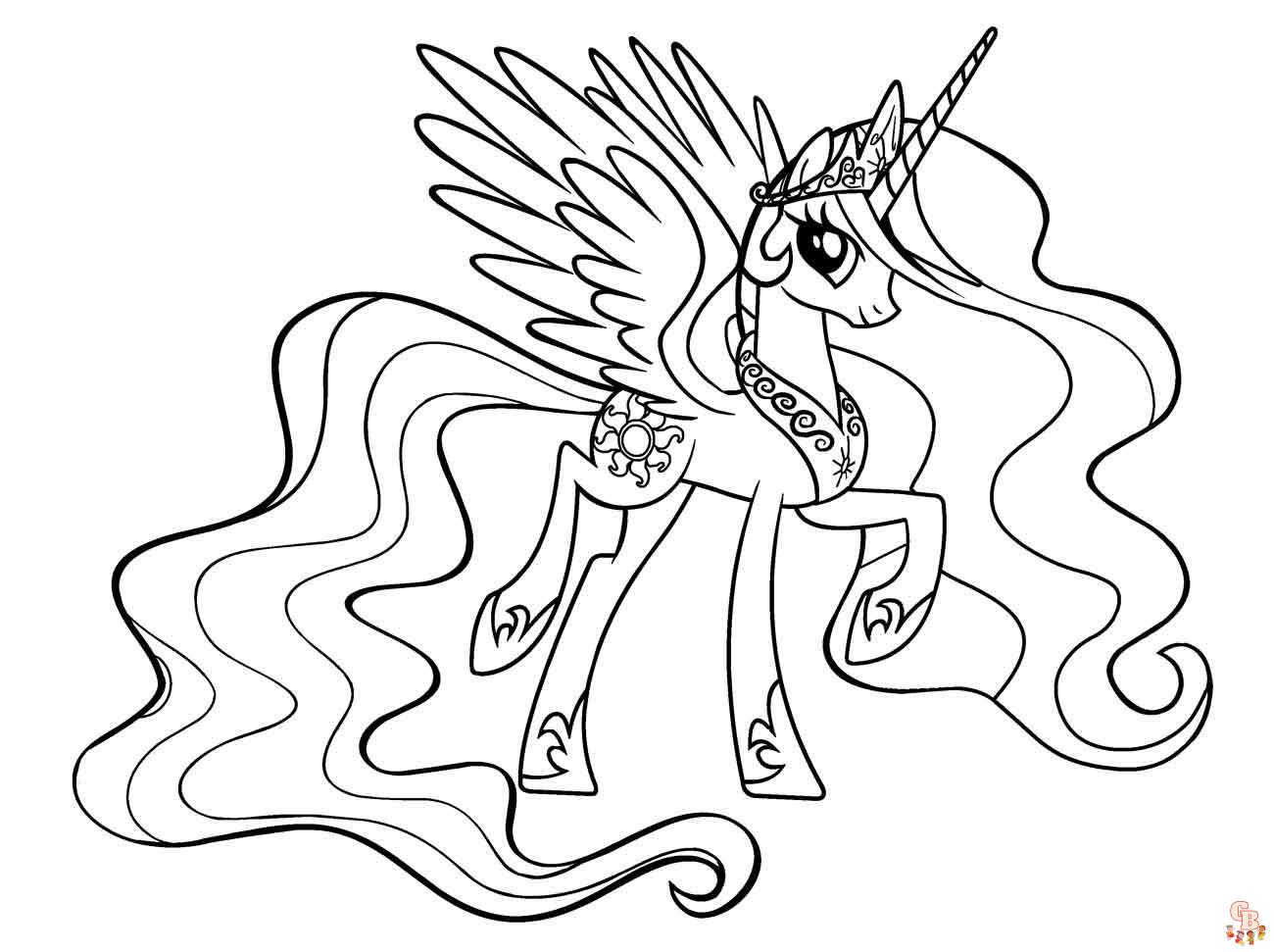 Malvorlagen prinzessin celestia 2