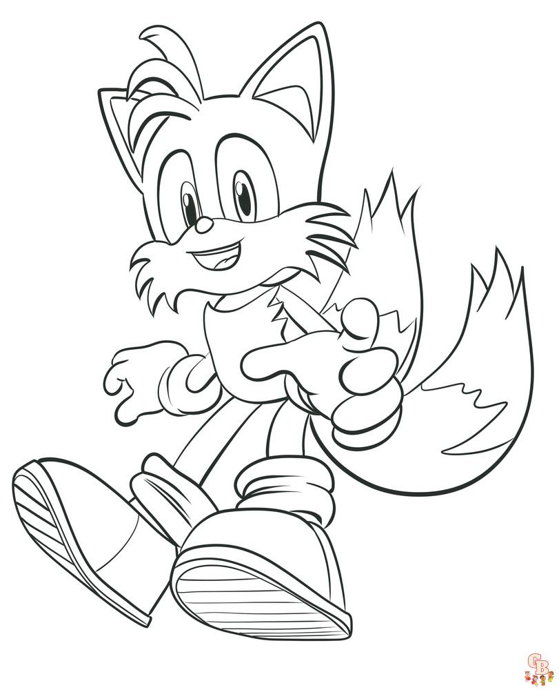 Miles Tails Prower ausmalbilder kostenlos 1