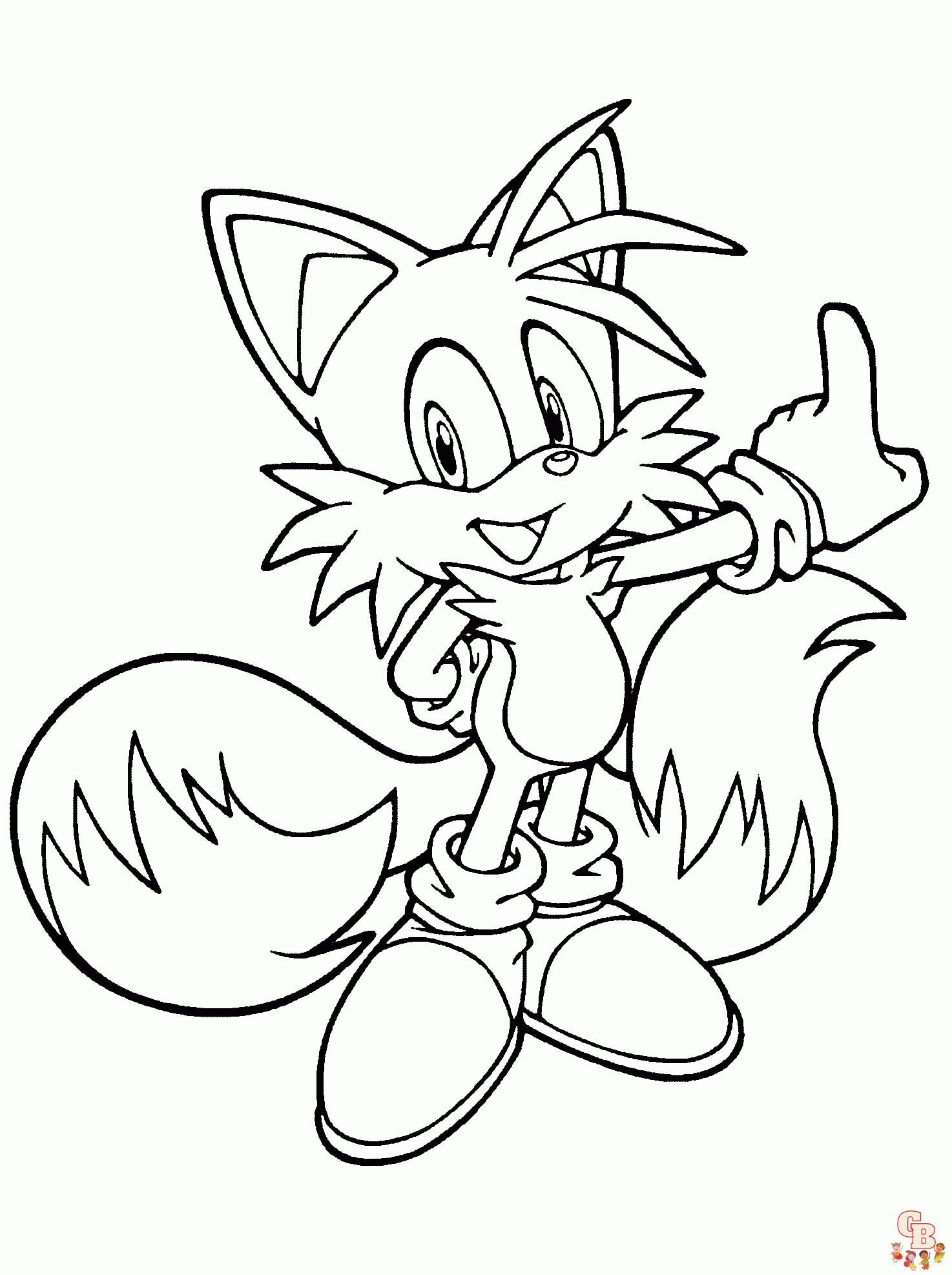 Miles Tails Prower ausmalbilder zum ausdrucken 1