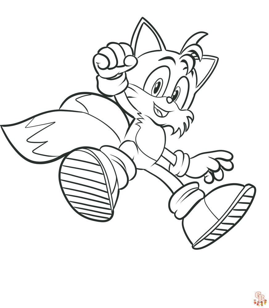 Miles Tails Prower ausmalbilder zum ausdrucken 1