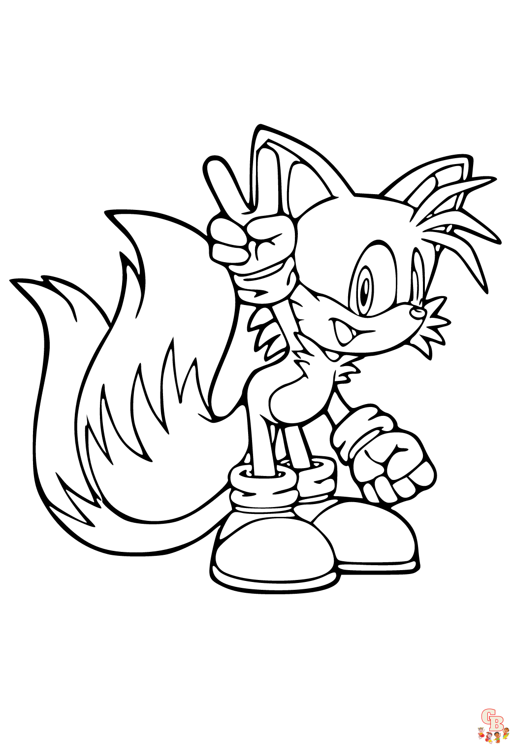 Miles Tails Prower zum ausdrucken 1