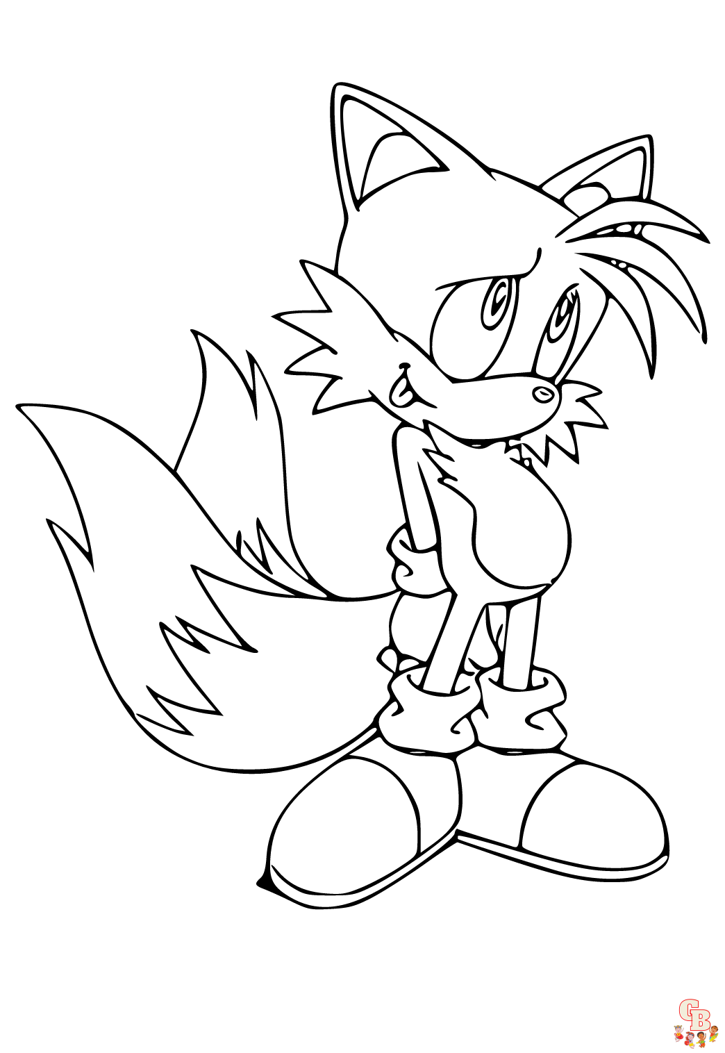 Miles Tails Prower zum ausmalen 1