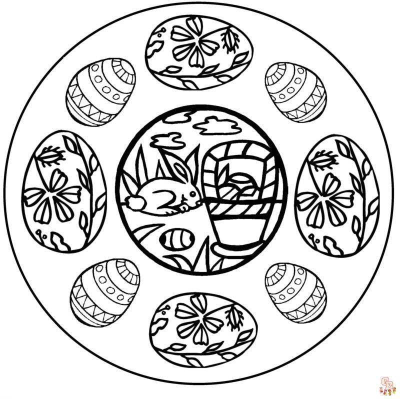 Oster Mandalas zum ausmalen