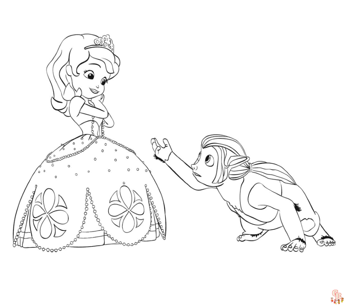 Princess Sofia is very careful