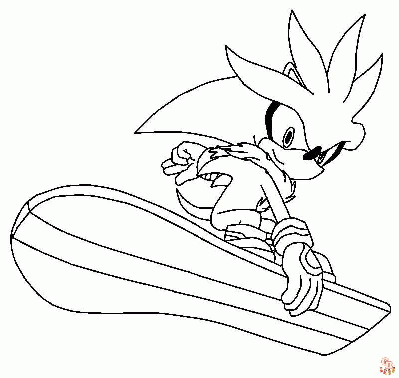 sonic Skateboard zum ausdrucken