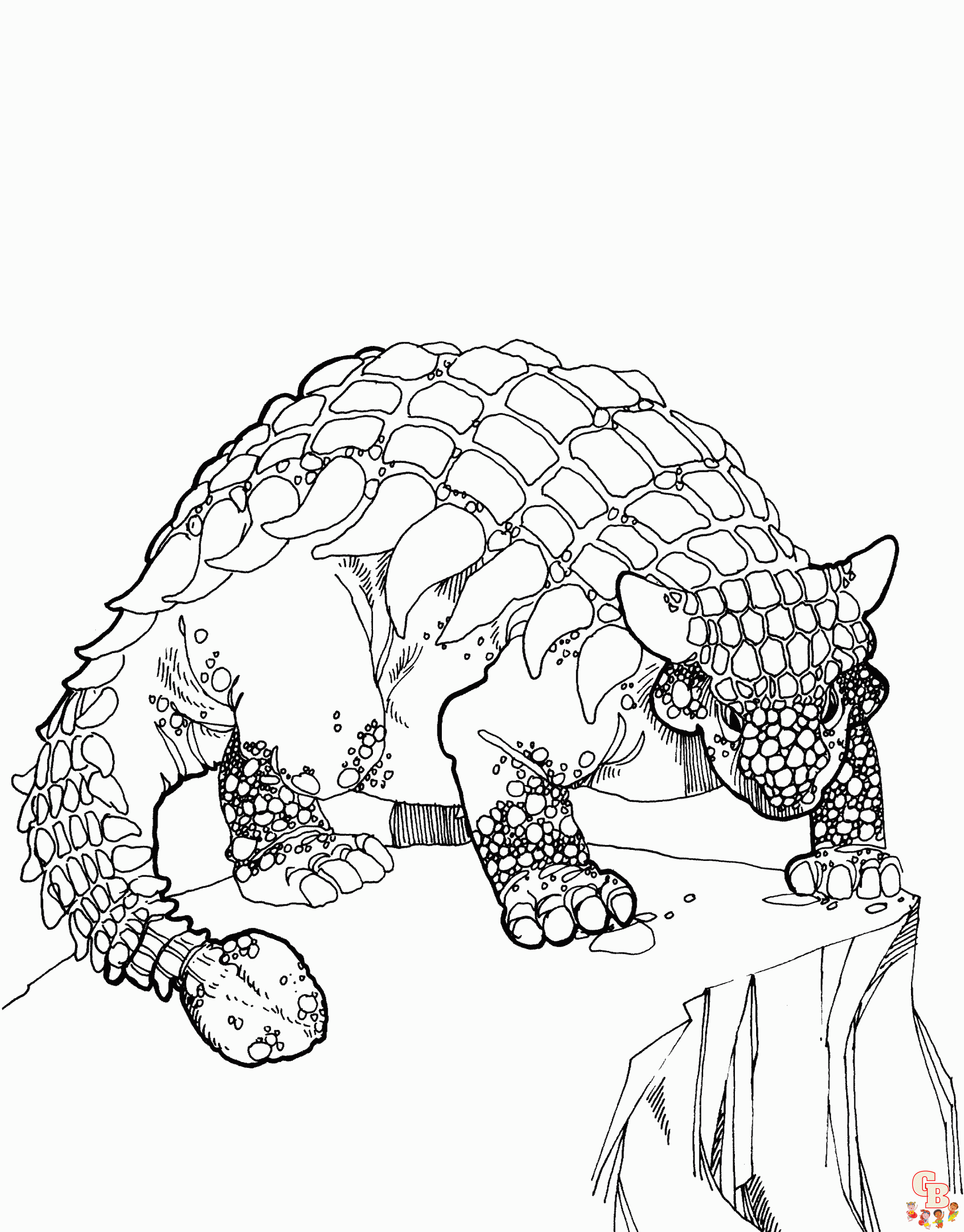 Ankylosaurus ausmalbilder zum ausdrucken