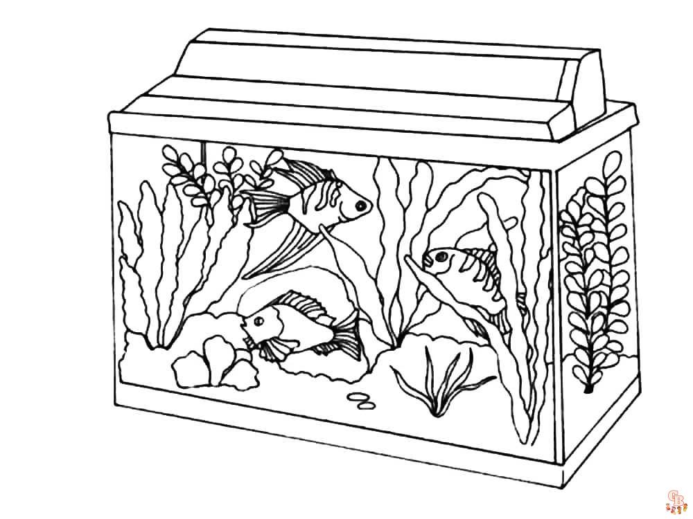 Aquarium Ausmalbilder fuer kinder