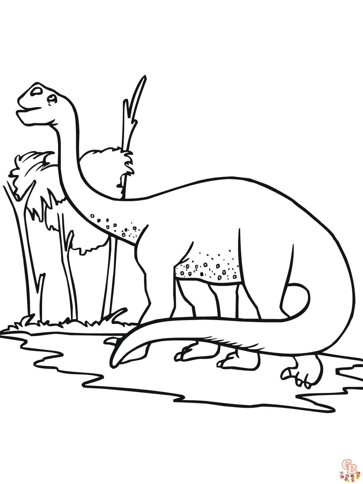 Brontosaurus ausmalbilder zum ausdrucken