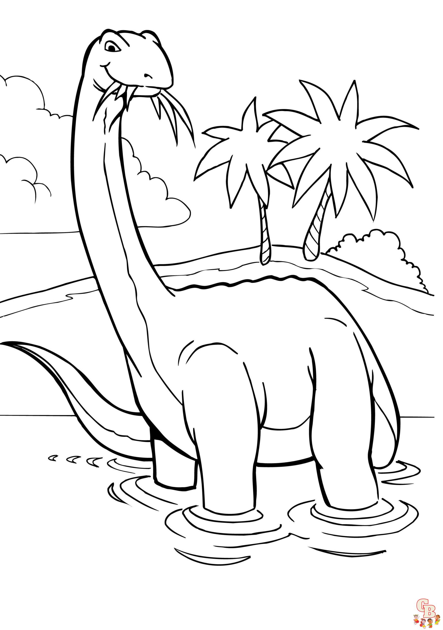 Brontosaurus zum ausdrucken