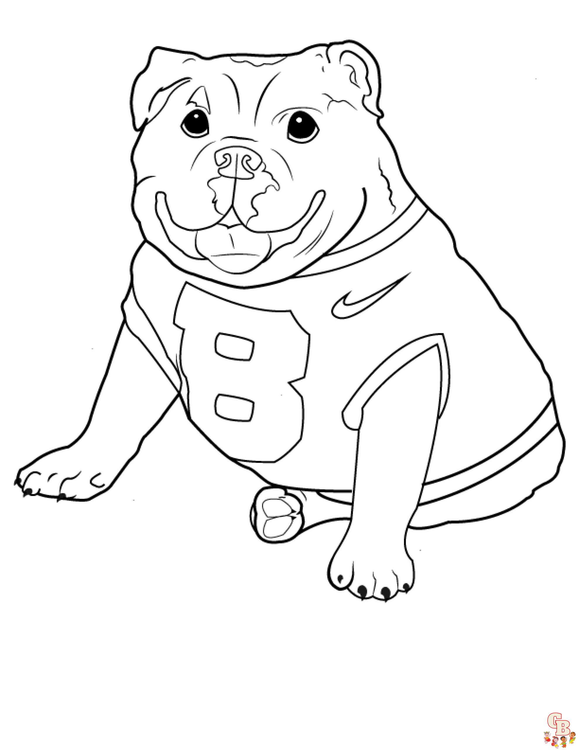 Bulldogge Ausmalbilder fuer kinder 1