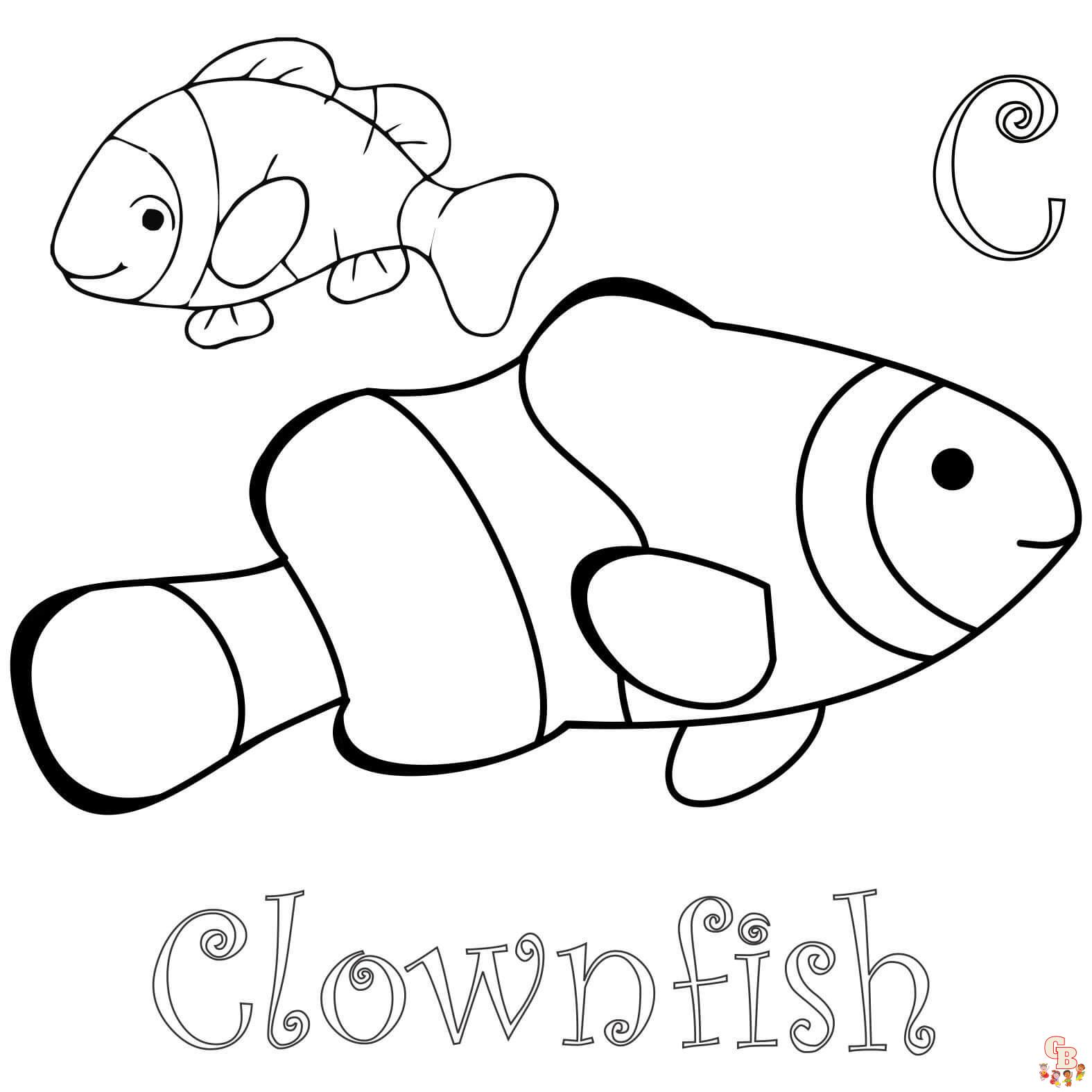 Clownfisch Ausmalbilder fuer kinder