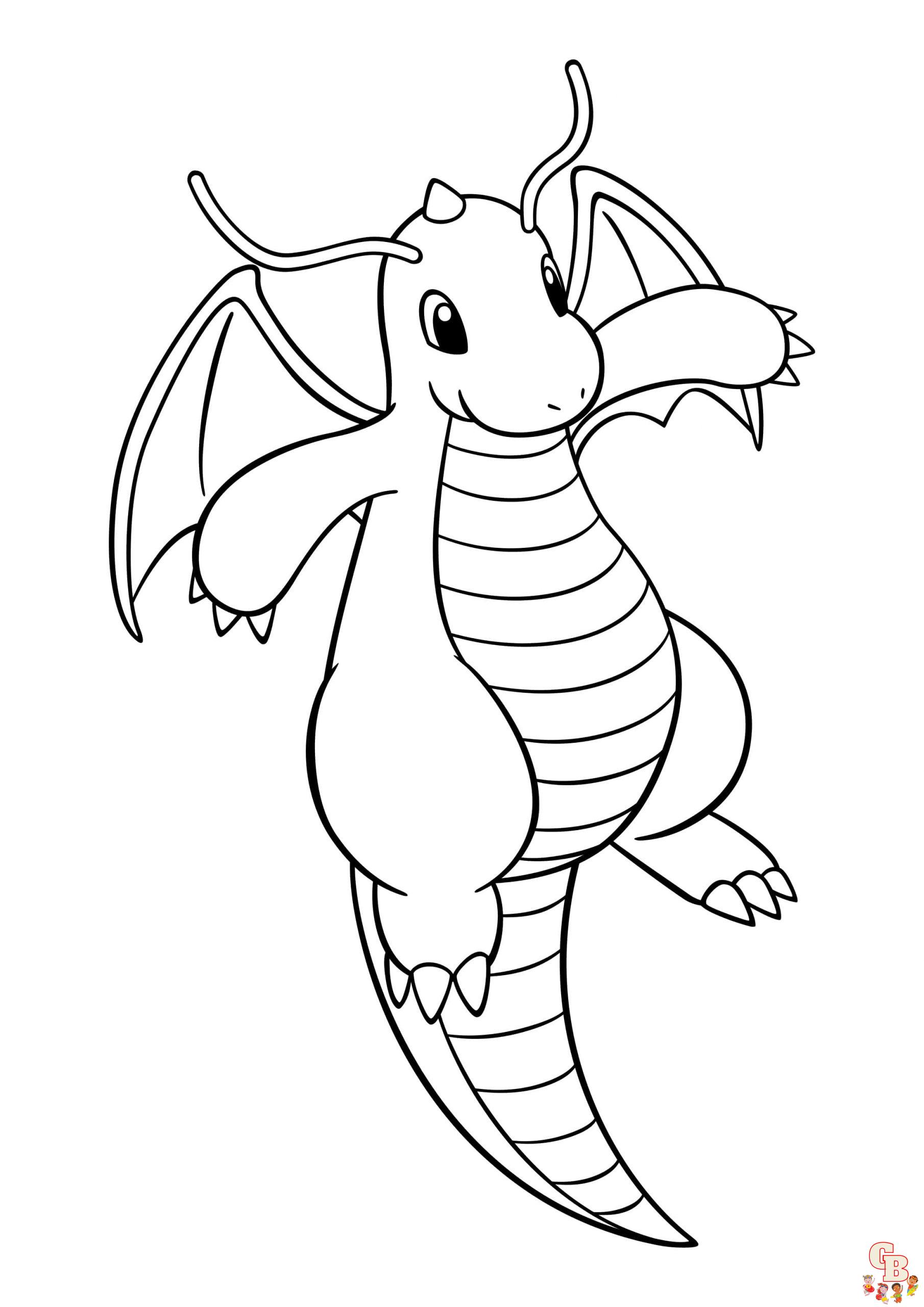 Dragonite zum ausmalen