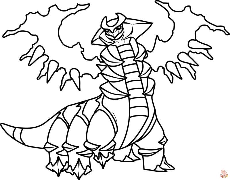 Giratina Ausmalbilder fuer kinder