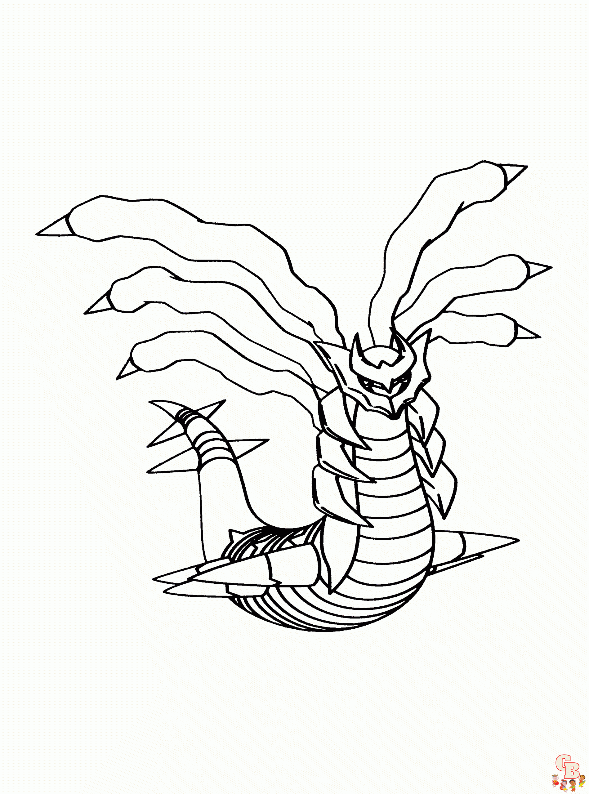 Giratina zum ausmalen