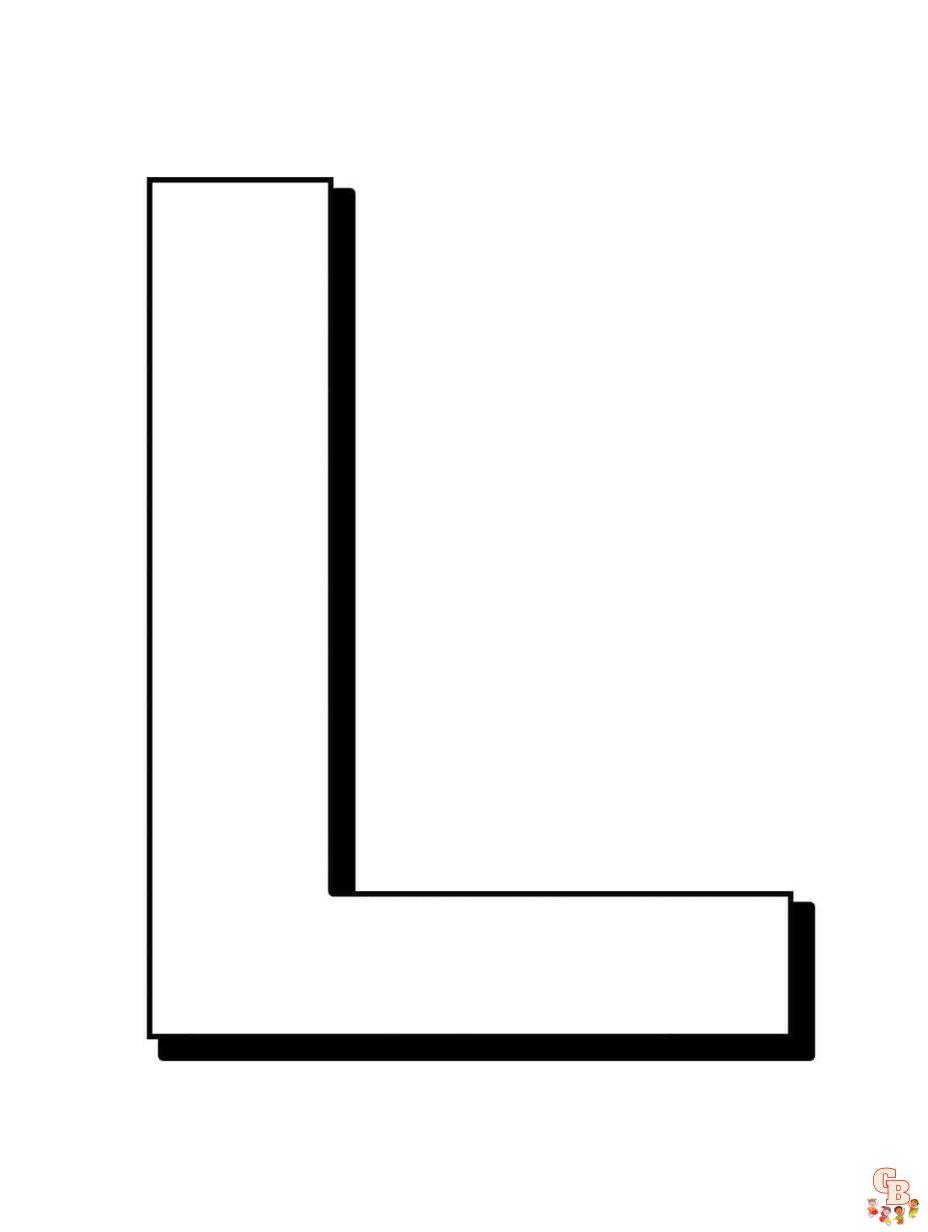 Malvorlagen Buchstabe l