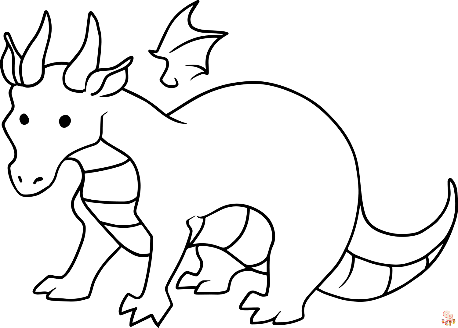 Malvorlagen Cartoon Drache