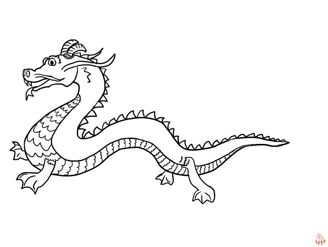 Malvorlagen chinesischer Drache