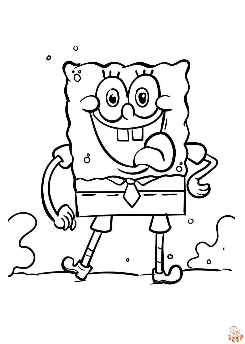 Spongebob Sommer ausmalbilder zum ausdrucken 2