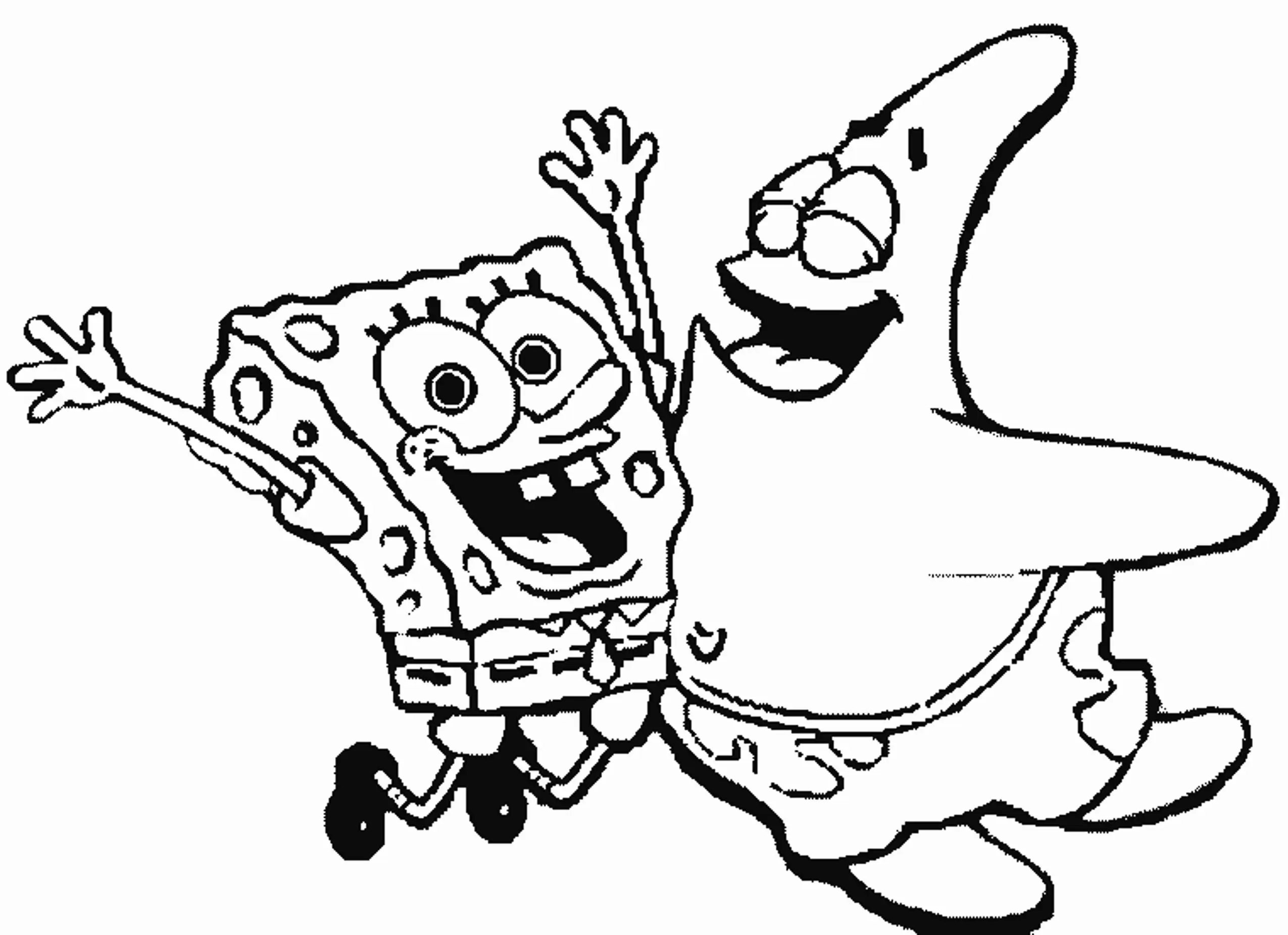 Spongebob Sommer ausmalbilder zum ausdrucken