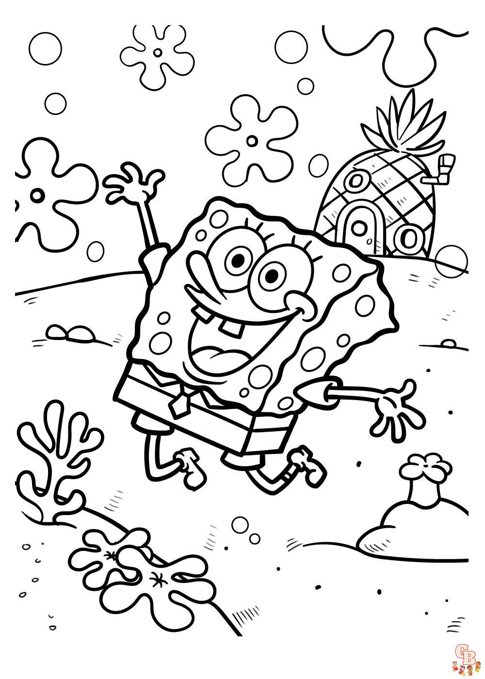 Spongebob Sommer zum ausdrucken