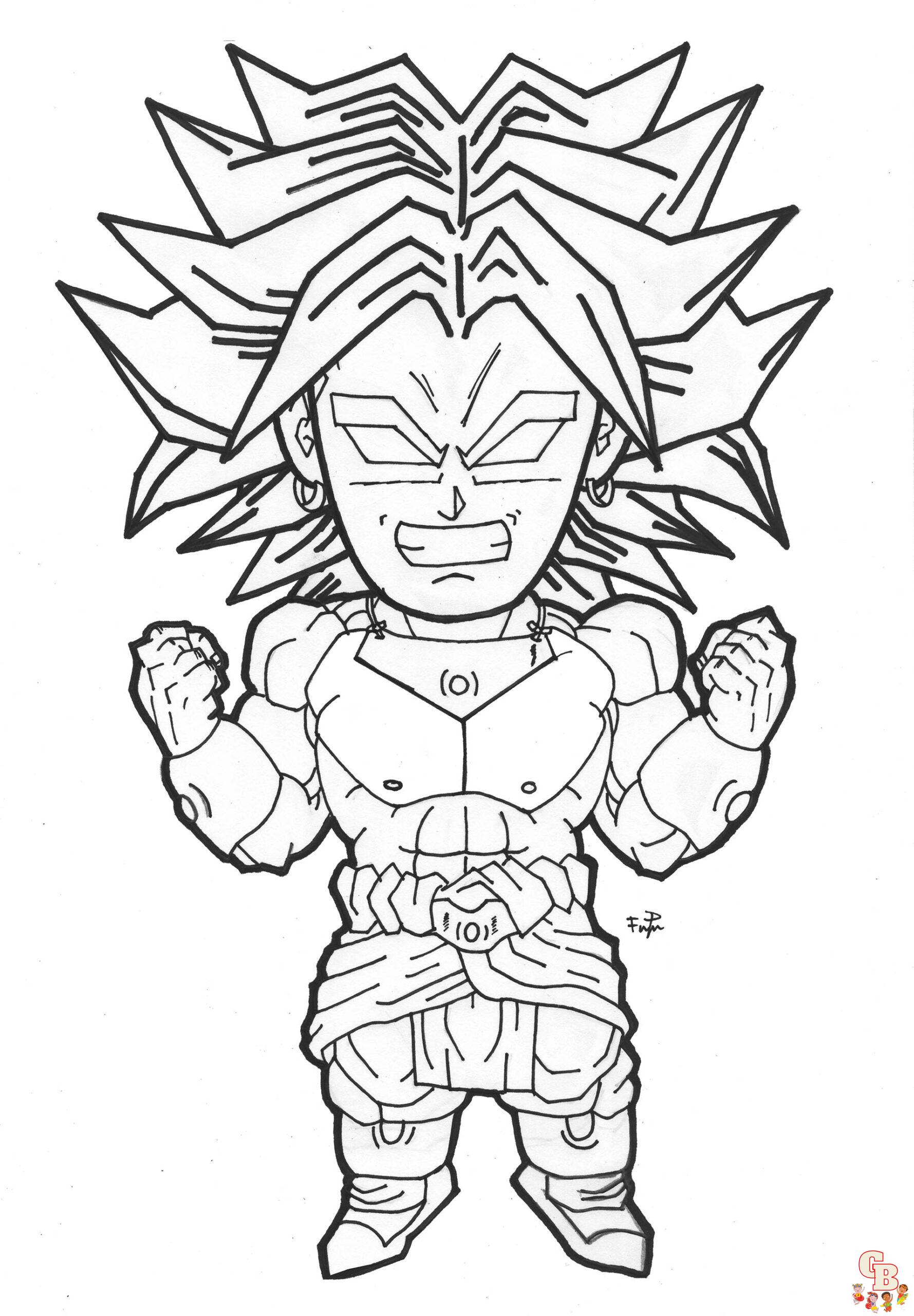 ausmalbilder kostenlosDragon Ball Super Broly